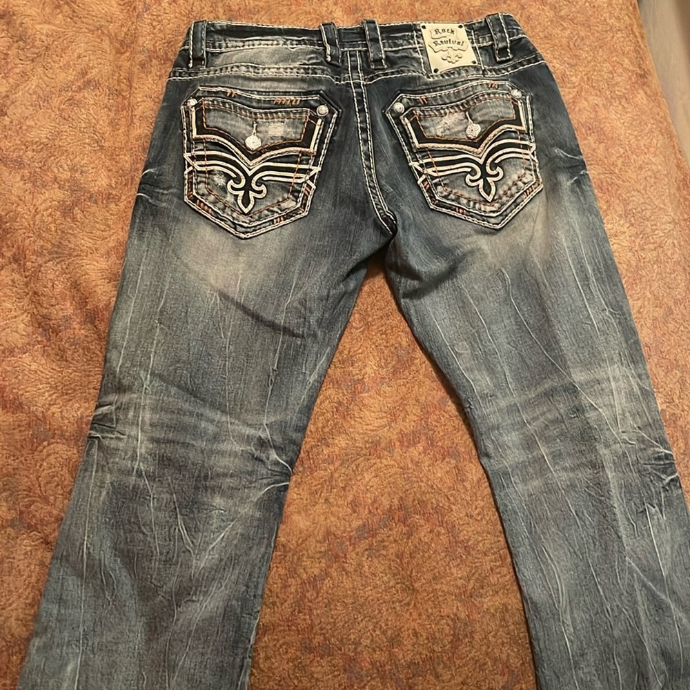Rock Revival Men’s Leif Boot Stretch Jean Size 34
